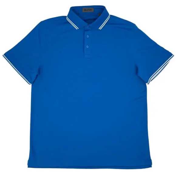 NEW G/FORE Men's Tux Performance Pique Polo Shirt Lisbon Blue XL